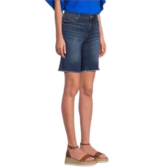 Kut From the Kloth 6 Natalie Denim Women’s Bermuda Shorts Stretch Jeans Cutoffs - Picture 10 of 10